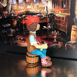 Ватная игрушка на елку « Влюблённый пират» 12 см - фото 3