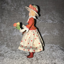 Ватная кукла «Цветочница» - фото 3
