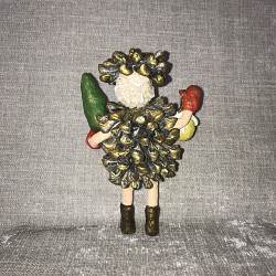 Ватная кукла «Девочка Шишка» 15 см - фото 4