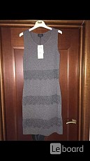 Платье новое luisa spagnolli италия м 46 серое шерсть ангора - фото 1