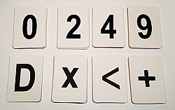 Комплект цифр, букв и знаков с магнитным креплением по матем - фото 4