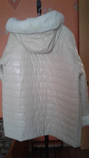 Дубленка и куртка из экокожи молочного цвета Польша РУТЭ - фото 4
