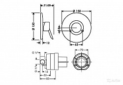 Продам смеситель hansgrohe Focus s для душа 31764000 - фото 3