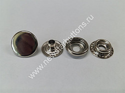 Кнопка №61 (сталь) 15 мм /720 шт - фото 1