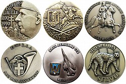 Французские полковые настольные медали - фото 1