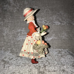Ватная кукла «Цветочница» - фото 5