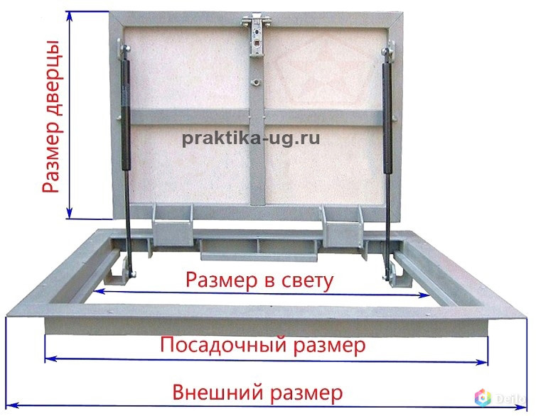 Крышка люка для подвала с подъёмниками