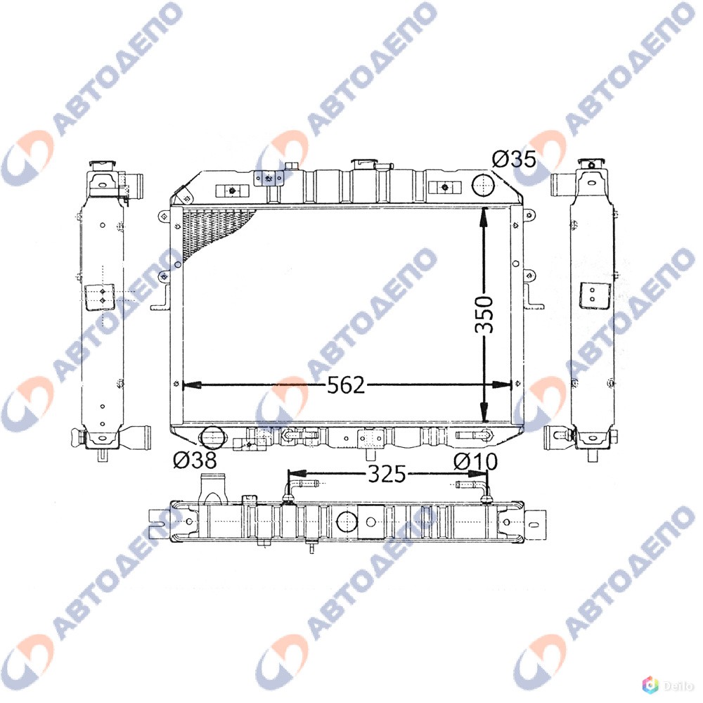 Mazda titan радиатор охлаждения медный арт. Ma-27018-48-at