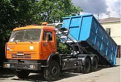 Вывоз строительного мусора мультилифтом 27 м/куб. Воронеж - фото 3